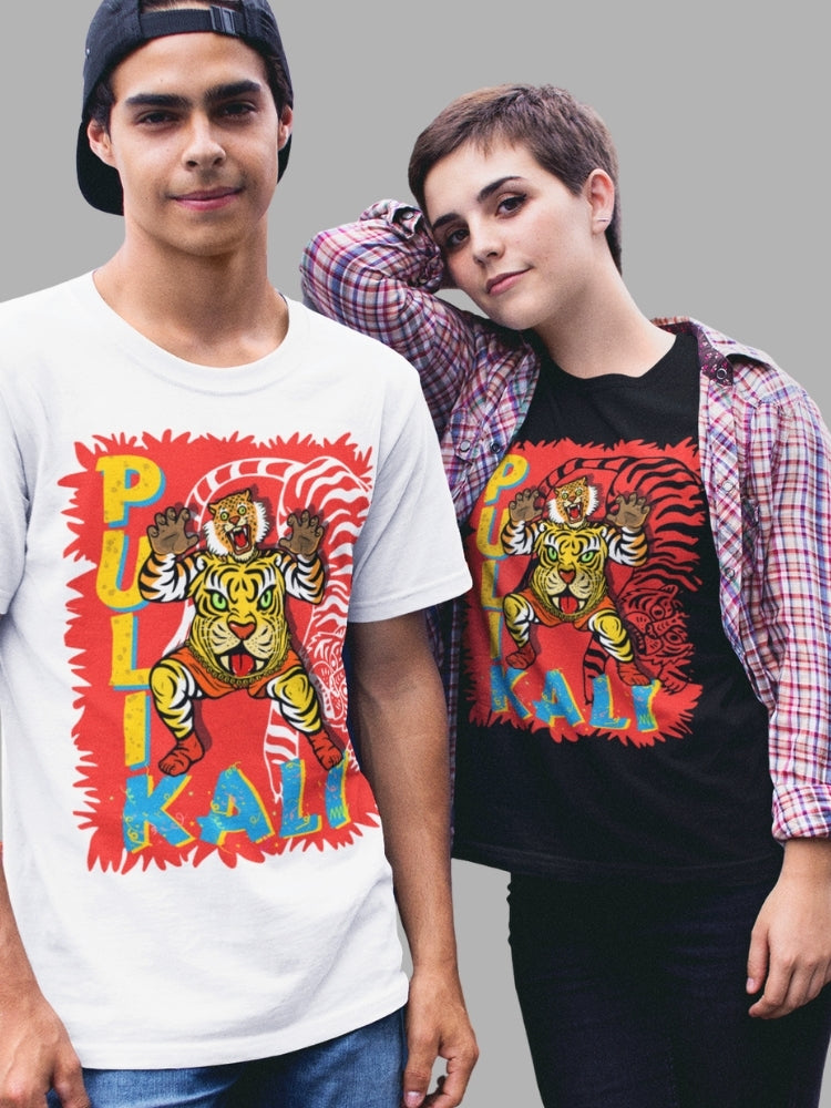 PULIKALI- Front Print (Unisex Premium Soft Cotton Stretch T-Shirt)