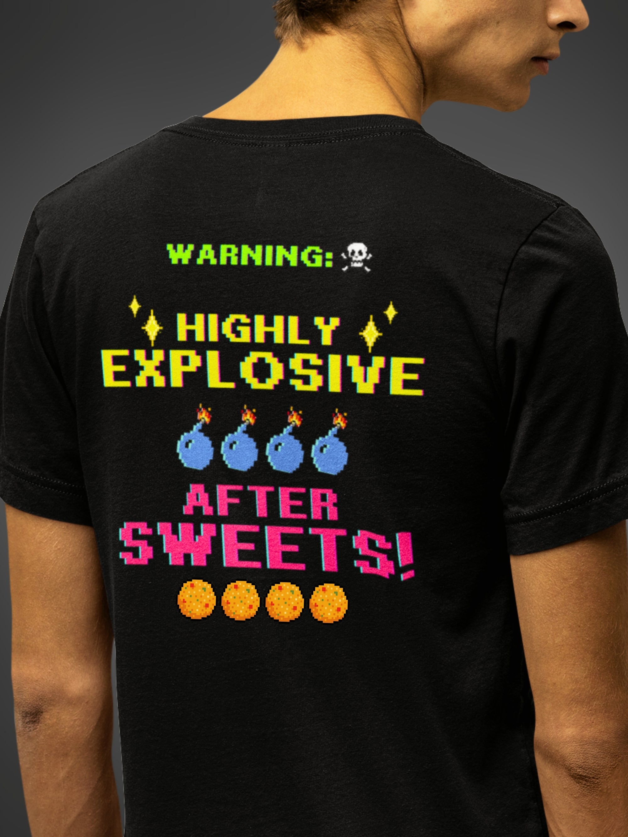 HIGHLY EXPLOSIVE AFTER SWEETS (Unisex Premium Soft Cotton T-Shirt)