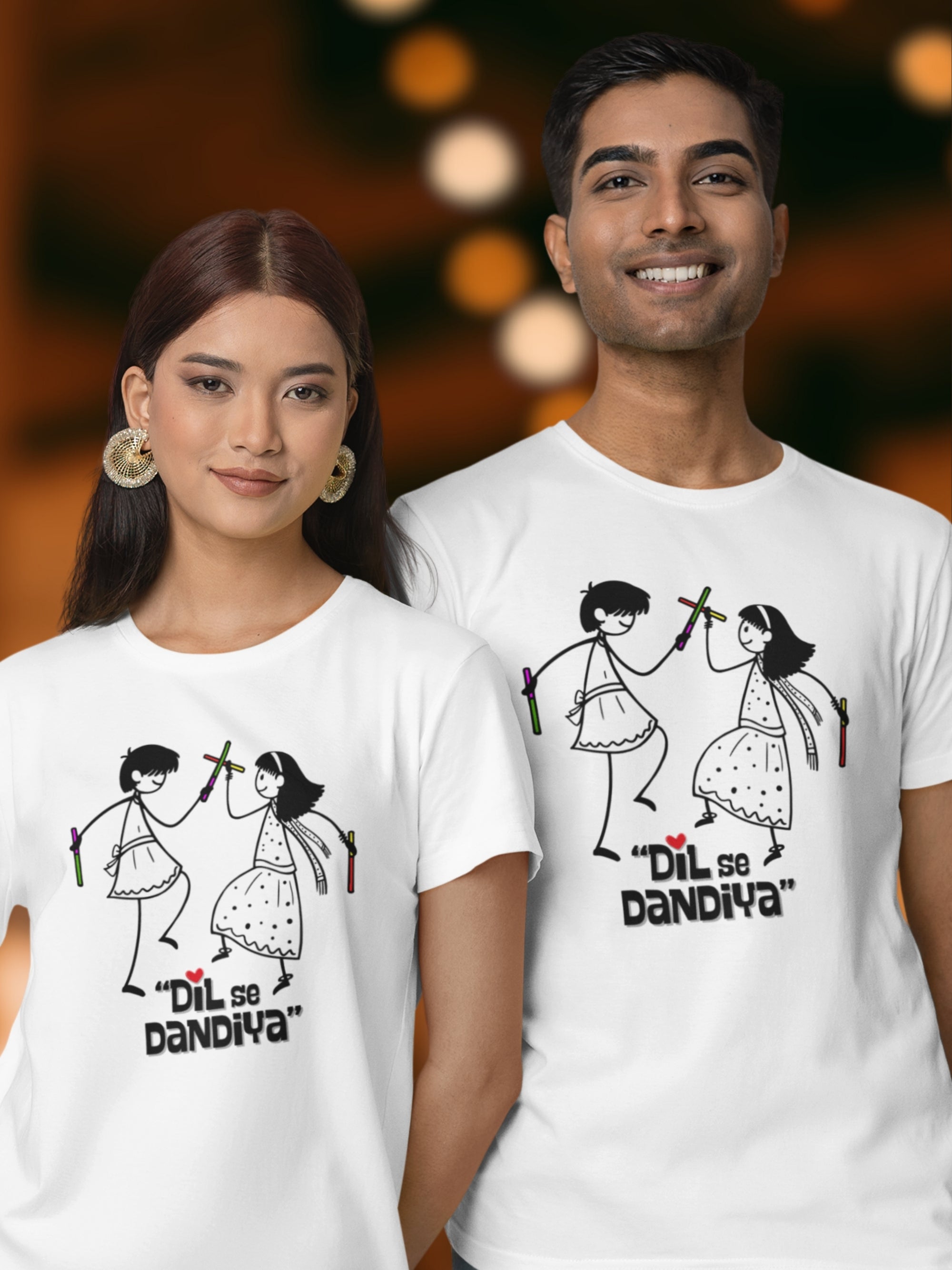 DIL SE DANDIYA (Unisex Premium Soft Cotton T-Shirt)