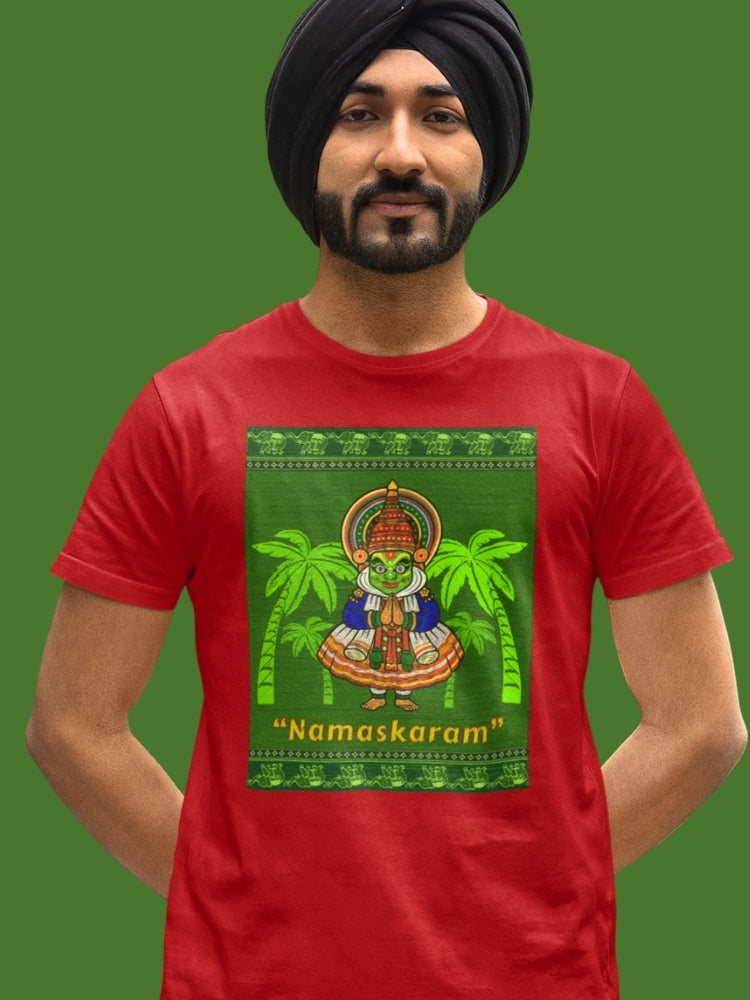 NAMASKARAM (Unisex Premium Soft Cotton Stretch T-Shirt)