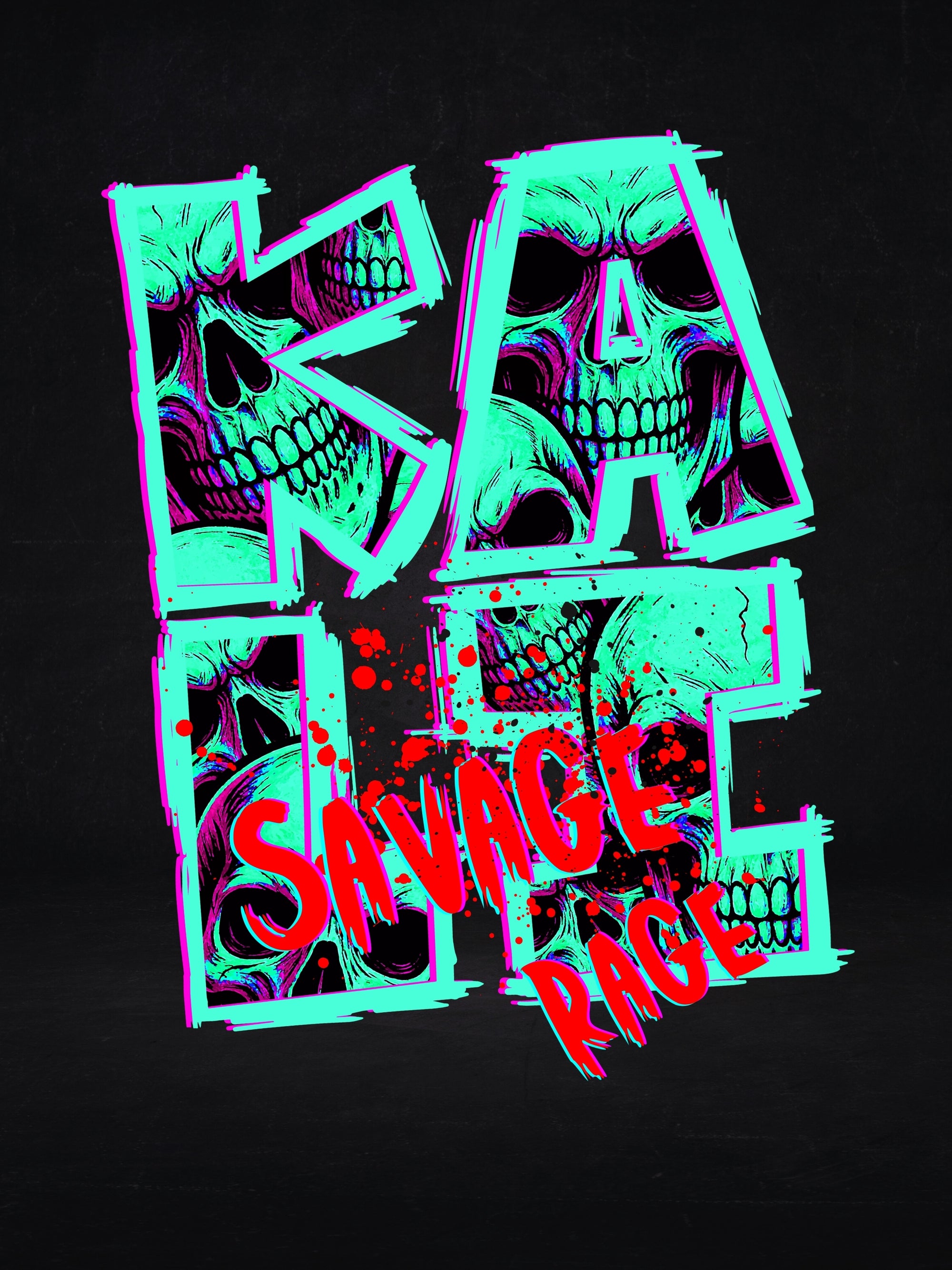 KAPALIKA- SAVAGE RAGE (Unisex Oversized Heavyweight Tee)
