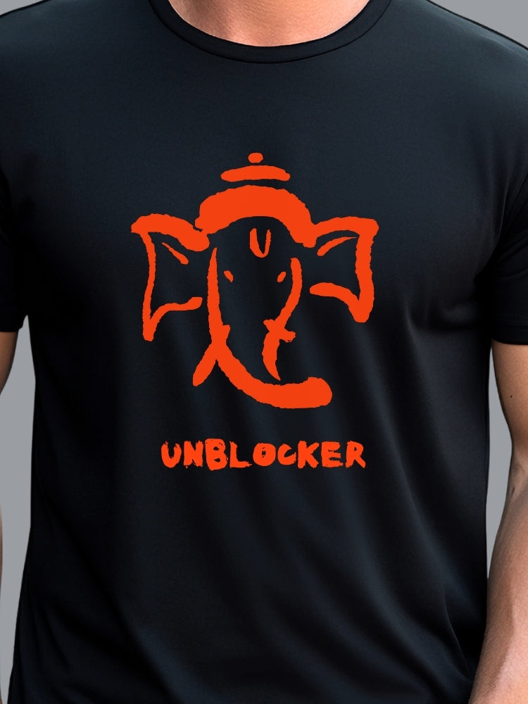 GANESH- THE UNBLOCKER LORD (Unisex Premium Soft Cotton Stretch T-Shirt)