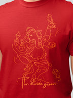 NATA GANESH- THE DIVINE GROOVE (Unisex Premium Soft Cotton Stretch T-Shirt)