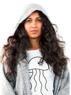 BLK-JELLY FISH LA (Unisex Premium Soft Cotton Stretch T-Shirt)