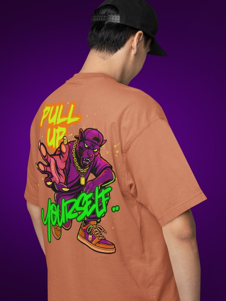 PULL UP YOURSELF (Unisex Oversized Heavyweight Tee)