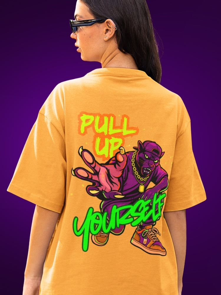 PULL UP YOURSELF (Unisex Oversized Heavyweight Tee)