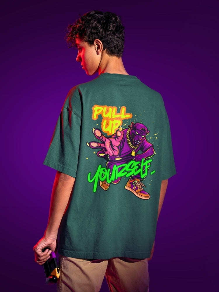 PULL UP YOURSELF (Unisex Oversized Heavyweight Tee)