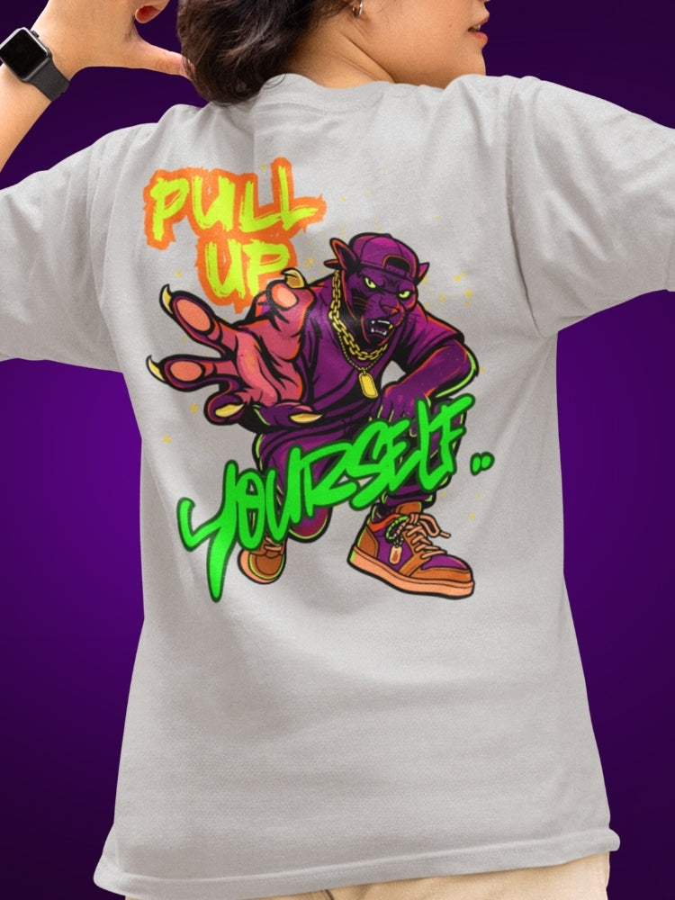 PULL UP YOURSELF (Unisex Oversized Heavyweight Tee)