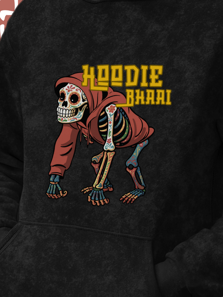 HOODIE BHAAI (Unisex Acid Washed Heavyweight Hoodie)