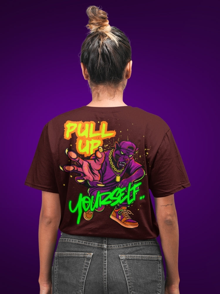 PULL UP YOURSELF (Unisex Oversized Heavyweight Tee)