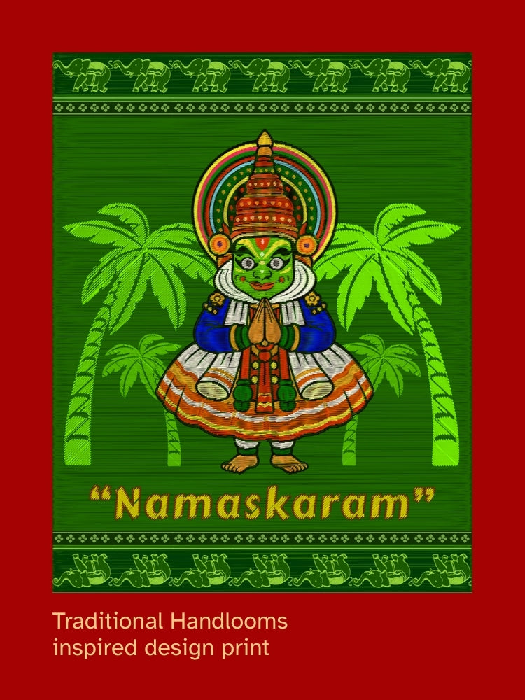NAMASKARAM (Unisex Premium Soft Cotton Stretch T-Shirt)
