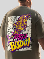 CRAZZY BUDDY (Unisex Oversized Heavyweight Tee)