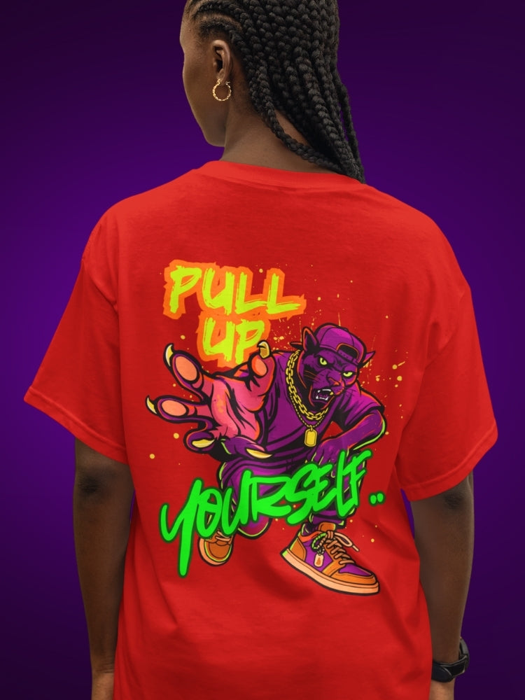 PULL UP YOURSELF (Unisex Oversized Heavyweight Tee)