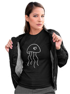 WHT-JELLY FISH (Unisex Premium Soft Cotton Stretch T-Shirt)