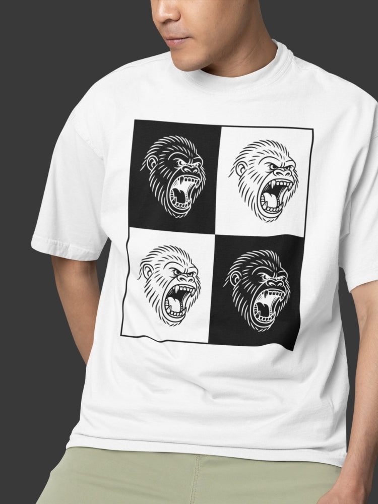 GORILLA BLOCK BLK (Unisex Comfort Fit Tee)