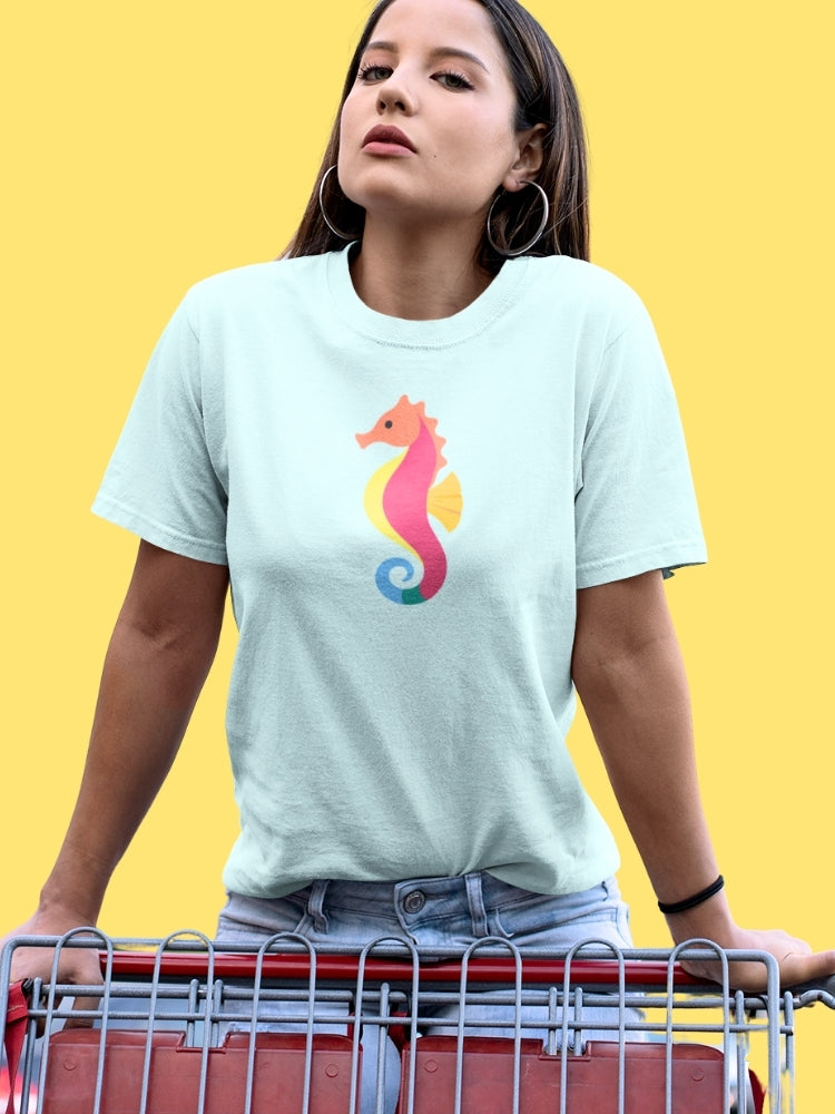 STRIKING SEA HORSE (Unisex Premium Soft Cotton Stretch T-Shirt)