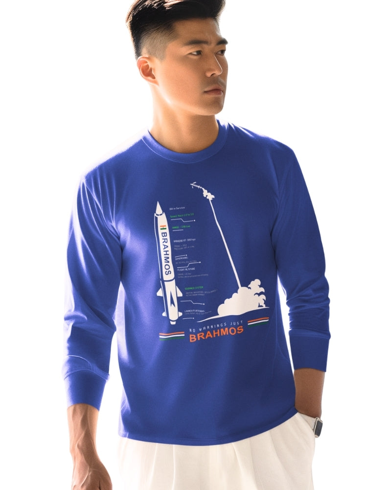 PATRIOT: BRAHMOS FULL SLEEVE (Unisex Comfort Fit Tee)