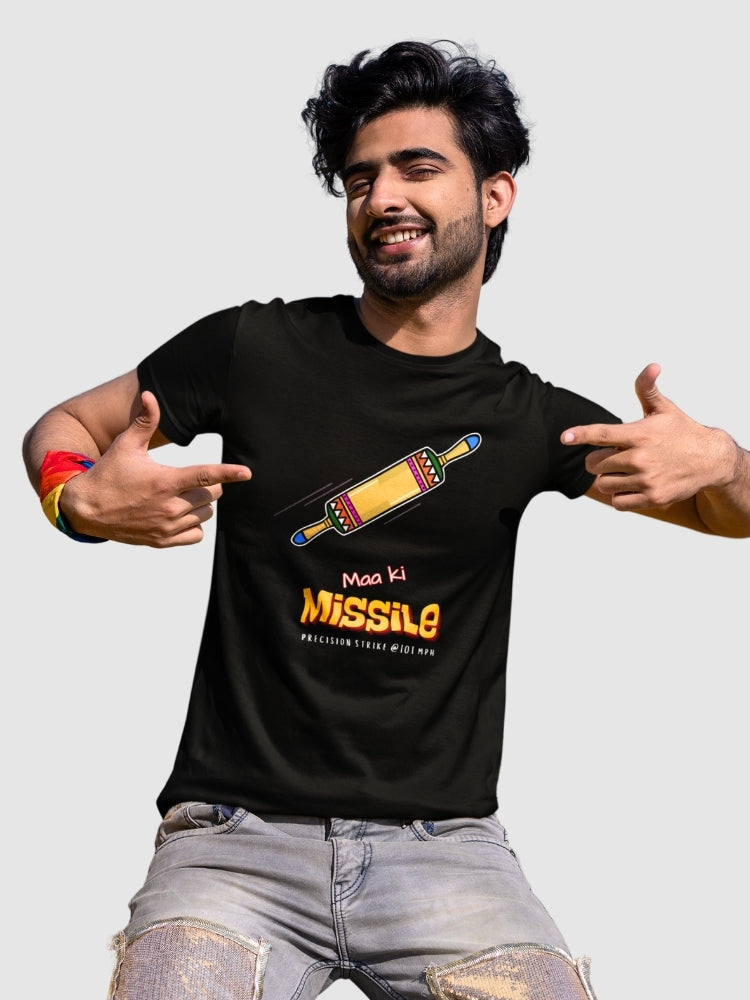 MAA KI MISSILE (Premium Soft Cotton Stretch T-Shirt)