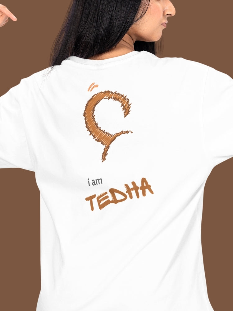 I AM TEDHA ( Unisex Oversized Terry T-Shirt)